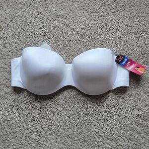 NWT Maidenform White Strapless Underwire Bra, Size 40B